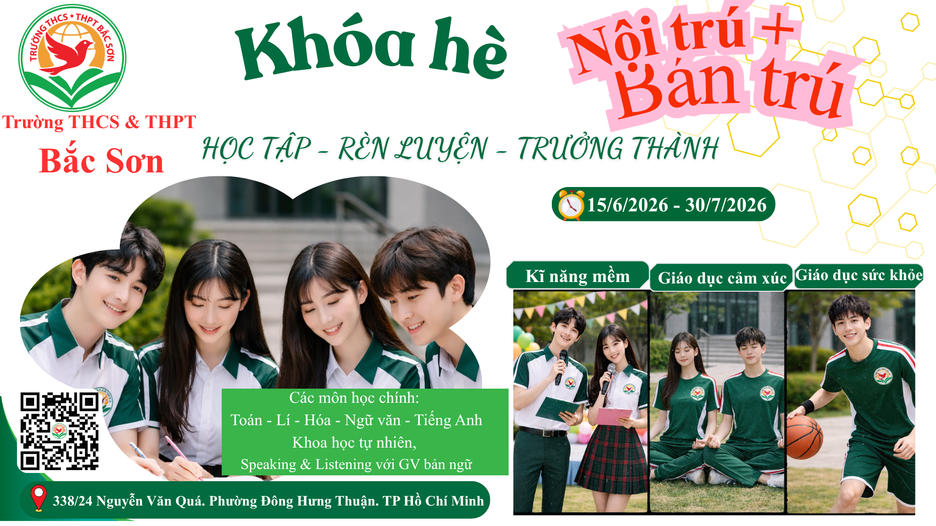 Khóa hè Nội trú – Bán trú năm 2026