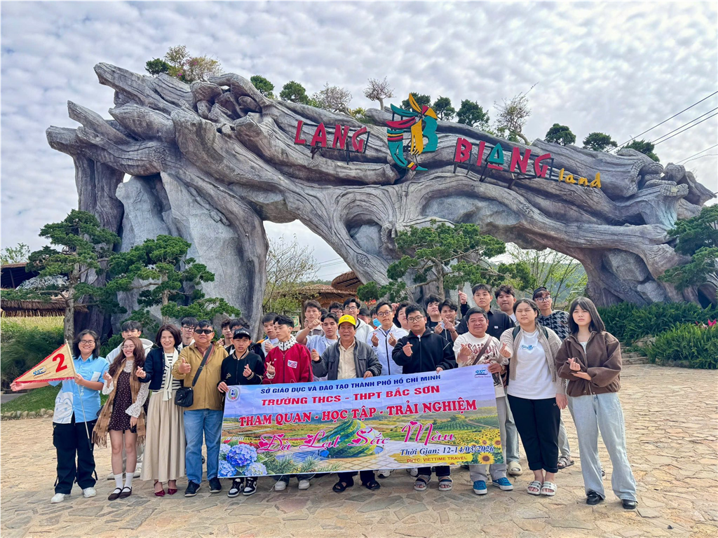 Trường THCS - THPT Bắc Sơn Tổ Chức Thành Công Chương Trình Trải Nghiệm Ngoại Khóa Tại Đà Lạt
