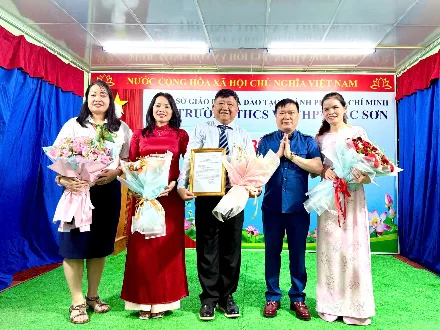 Trường Bắc Sơn Công Bố Quyết Định Công Nhận Hiệu Trưởng Mới