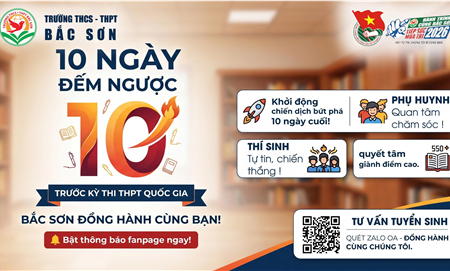 Trường THCS-THPT Bắc Sơn tiếp sức mùa thi 2026